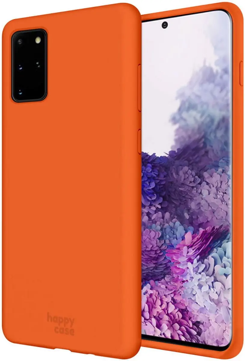 HappyCase Siliconen Hoesje Oranje - Samsung Galaxy S20 Plus