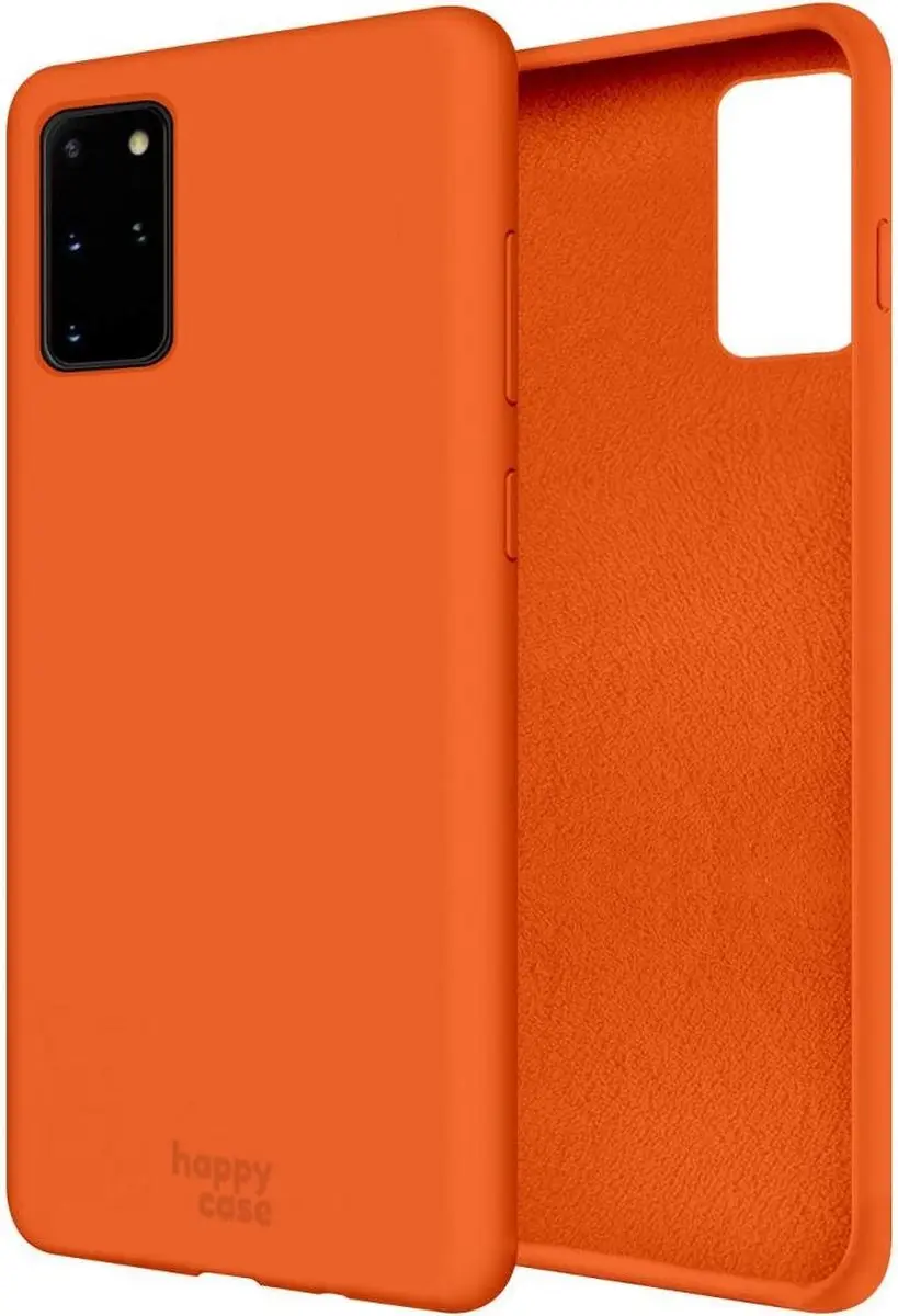 HappyCase Siliconen Hoesje Oranje - Samsung Galaxy S20 Plus