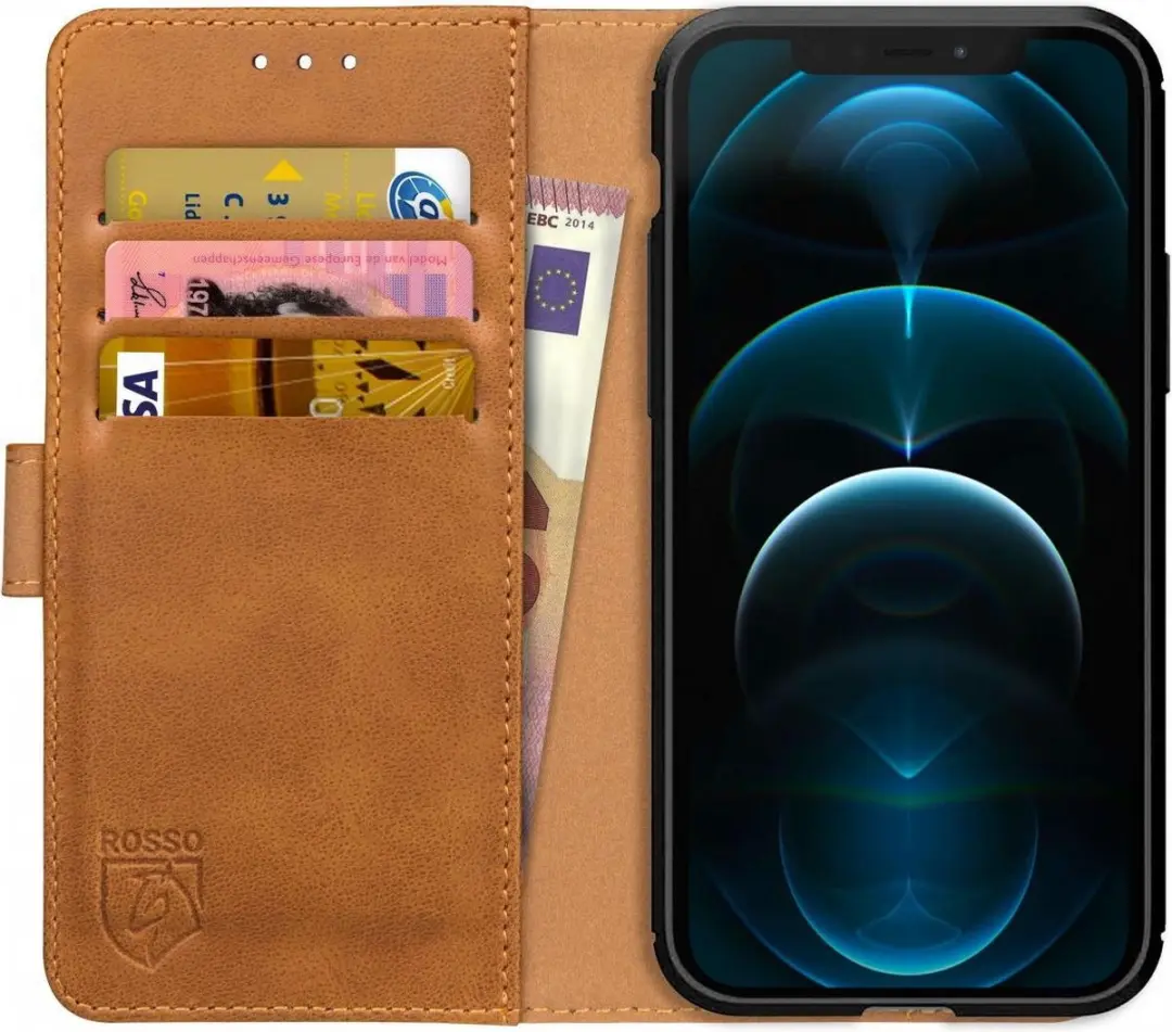 Rosso Element Book Case Wallet Hoesje Geschikt voor Apple iPhone 12 Pro Max