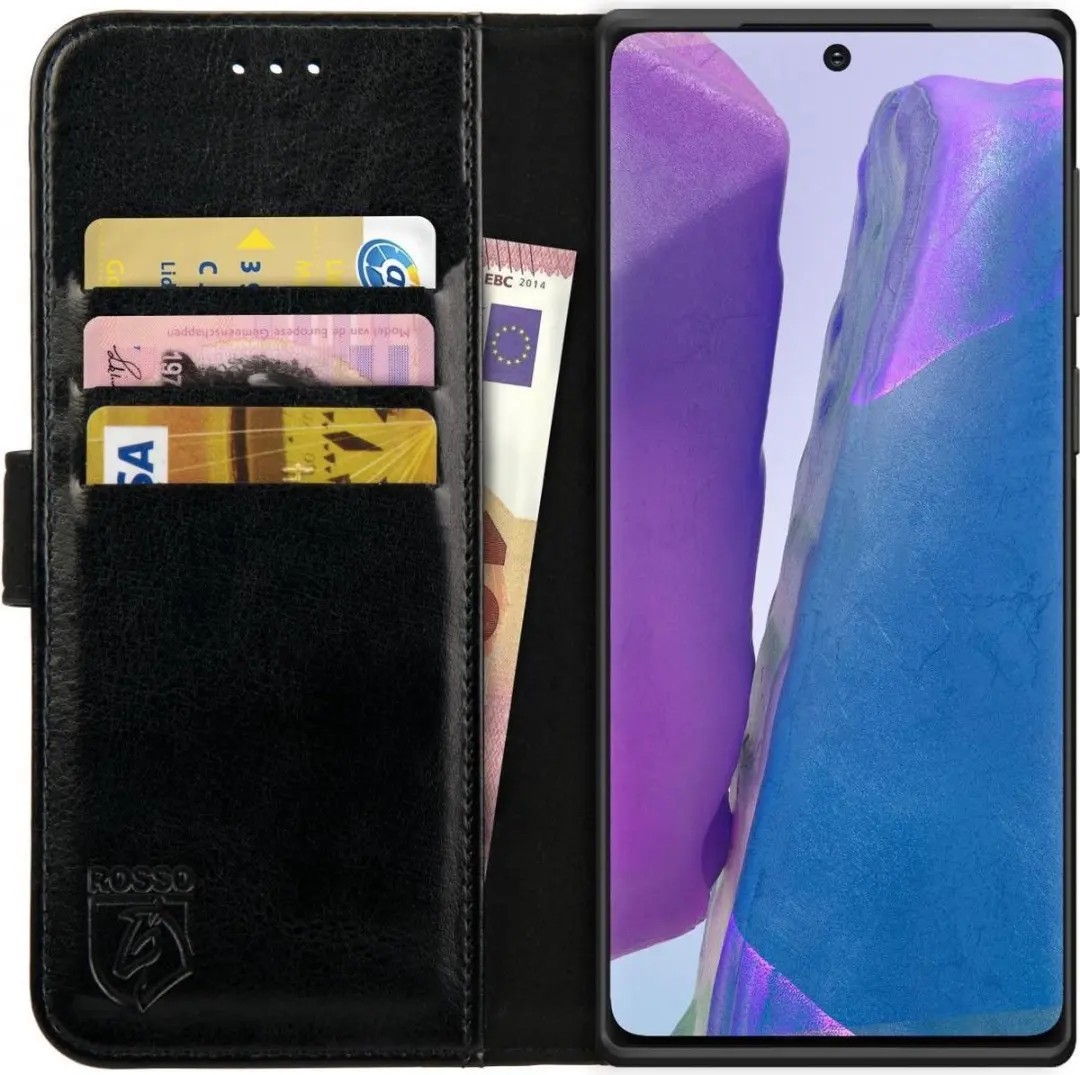 Rosso Element Book Case Wallet Hoesje Geschikt voor Samsung Galaxy Note 20