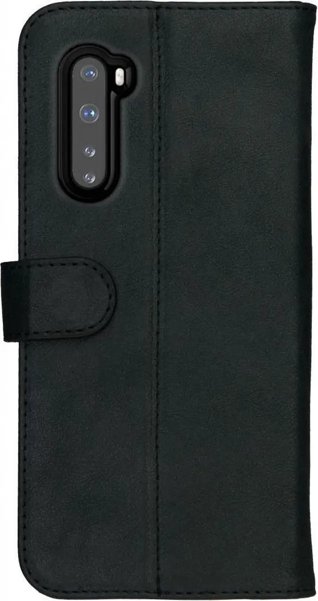 Rosso Deluxe Book Case OnePlus Nord - 3 Pasjes - Zwart