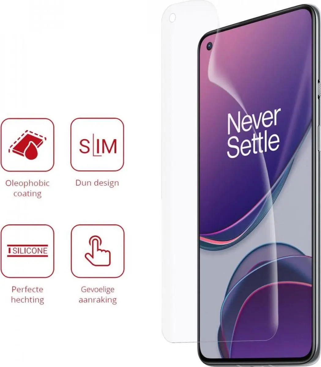 Rosso Screen Protector Ultra Clear voor OnePlus 8T - 2 Stuks