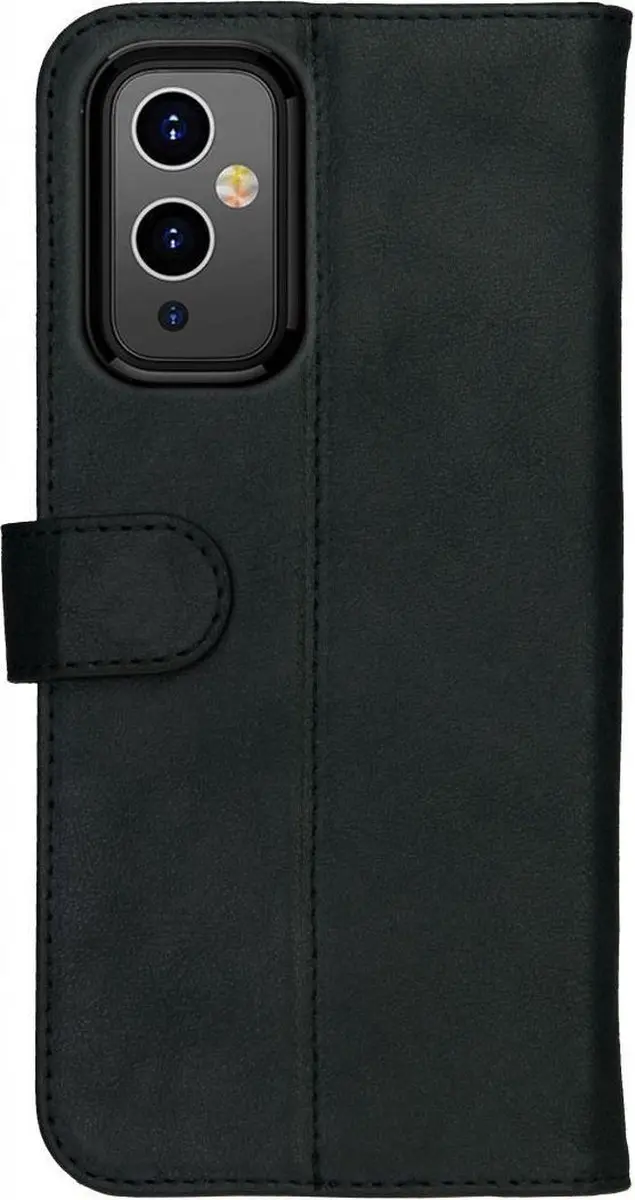 Rosso Deluxe Book Case OnePlus 9 - 3 Pasjes - Zwart