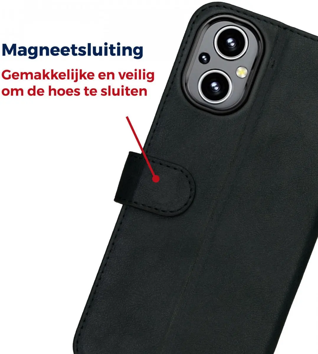 Rosso Deluxe Oppo Reno 8 Lite Hoesje 122440 - Zwart - afbeelding 6 van 6