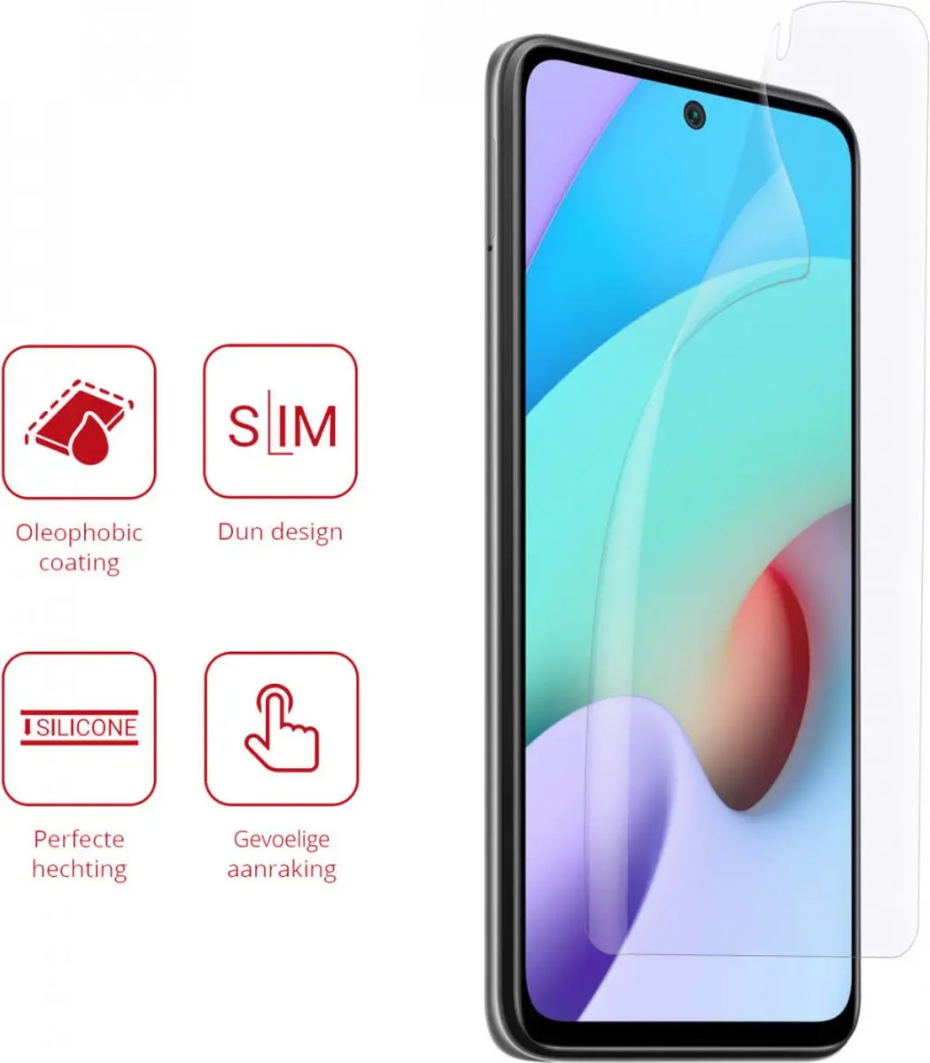 Rosso Screen Protector Ultra Clear voor Xiaomi Redmi 10 - 2 Stuks