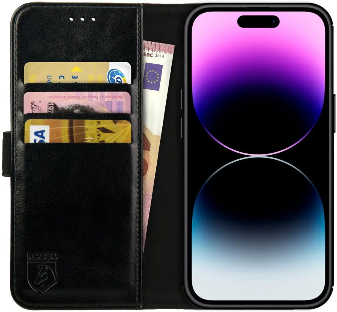 Rosso Element 2-in-1 Hoesje iPhone 14 Pro 140419 - Zwart