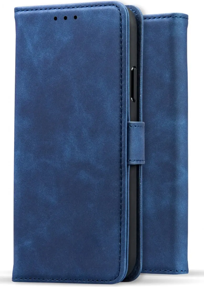 Rosso Element 2-in-1 Hoesje iPhone 14 Plus - 3 Pasjes - Blauw