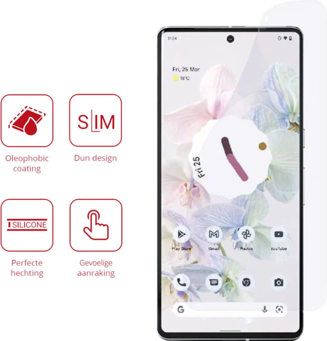 Rosso Ultra Clear Screen Protector Google Pixel 7 - 2 Stuks