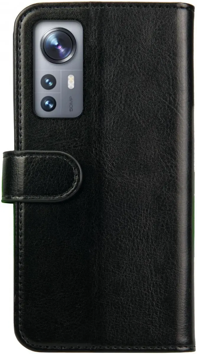 Rosso Element Book Case Wallet Xiaomi 12/12X - 3 Pasjes - Zwart