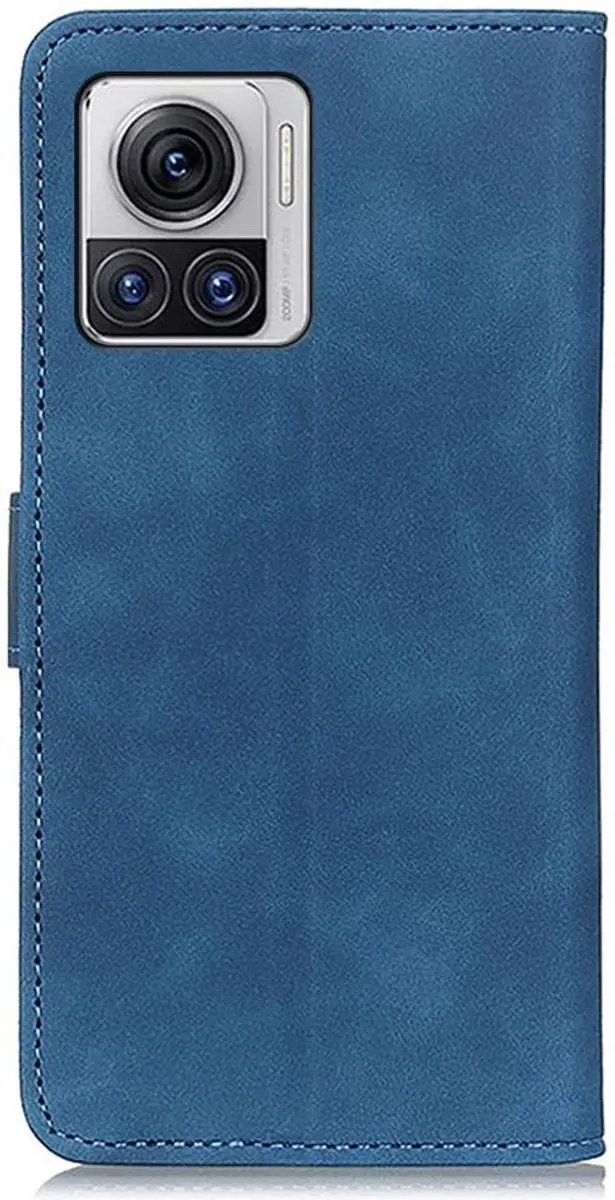 Khazneh Motorola Edge 30 Ultra Hoesje Blauw - 2 Pasjes