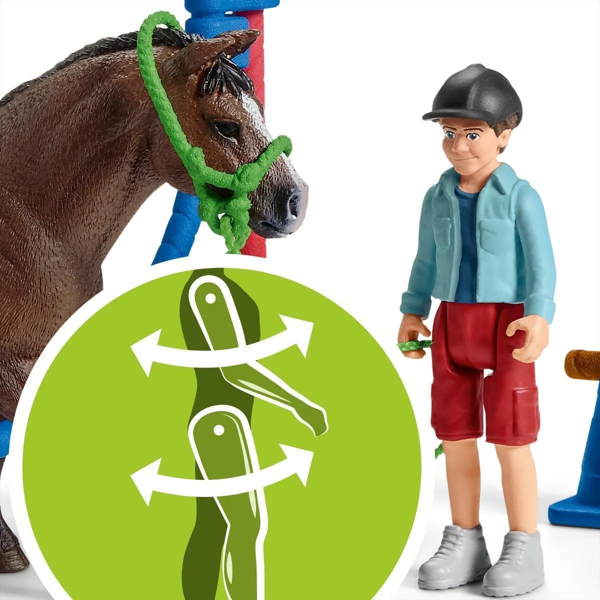 Schleich FARM WORLD Pony Agility Wedstrijd Speelfigurenset 42482 - Multi