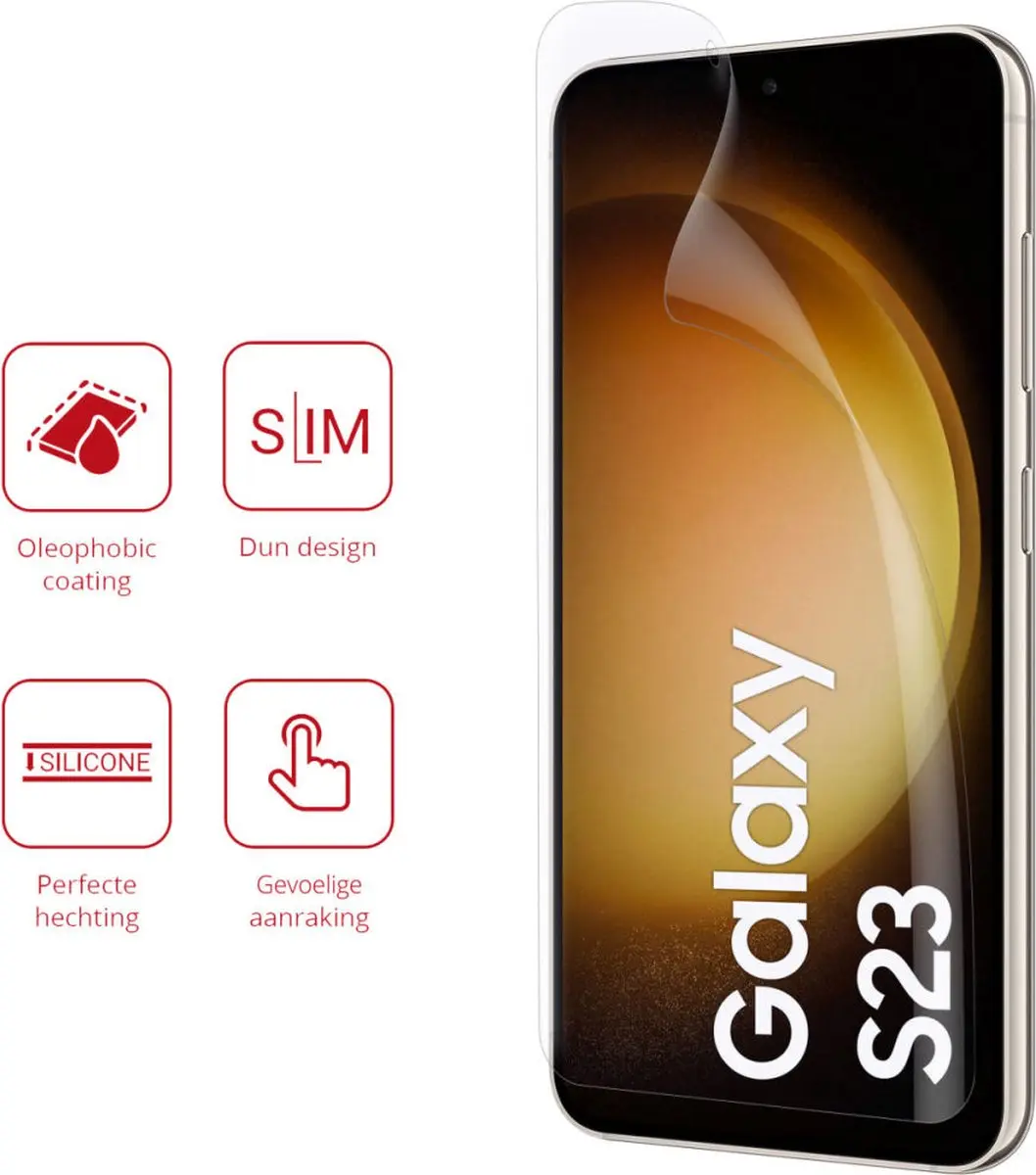 Rosso Screen Protector Ultra Clear 2 Stuks - Samsung Galaxy S23