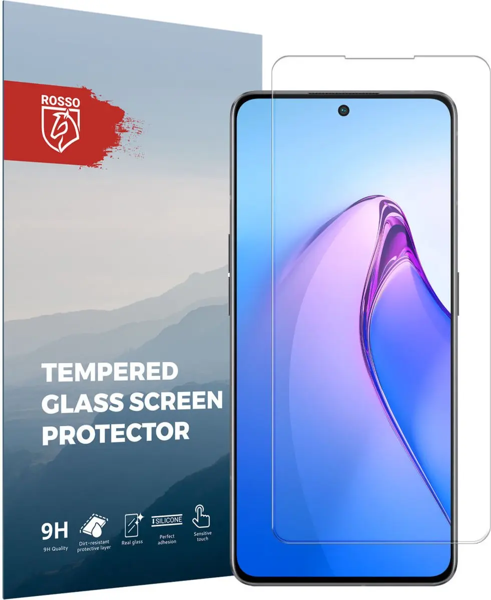 Rosso 9H Tempered Glass Oppo Reno 8