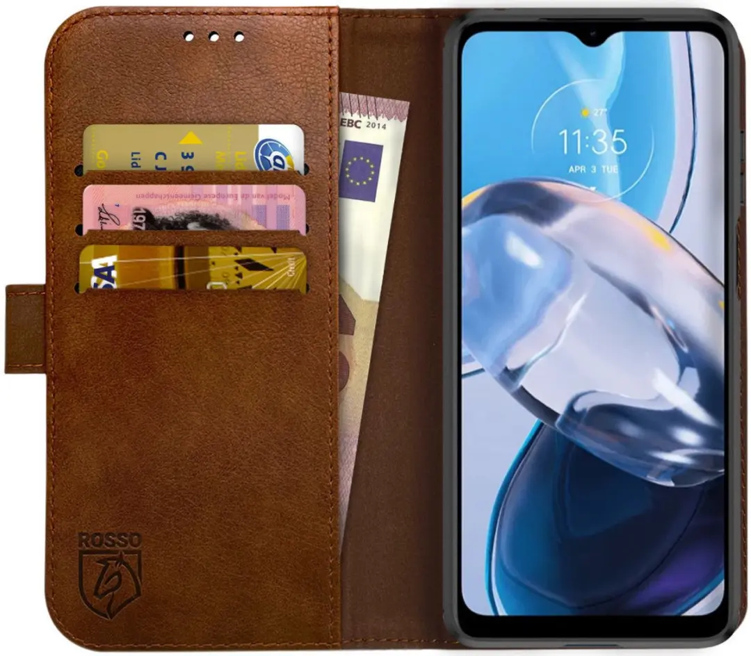 Rosso Element Book Case Wallet Motorola Moto E22/E22i