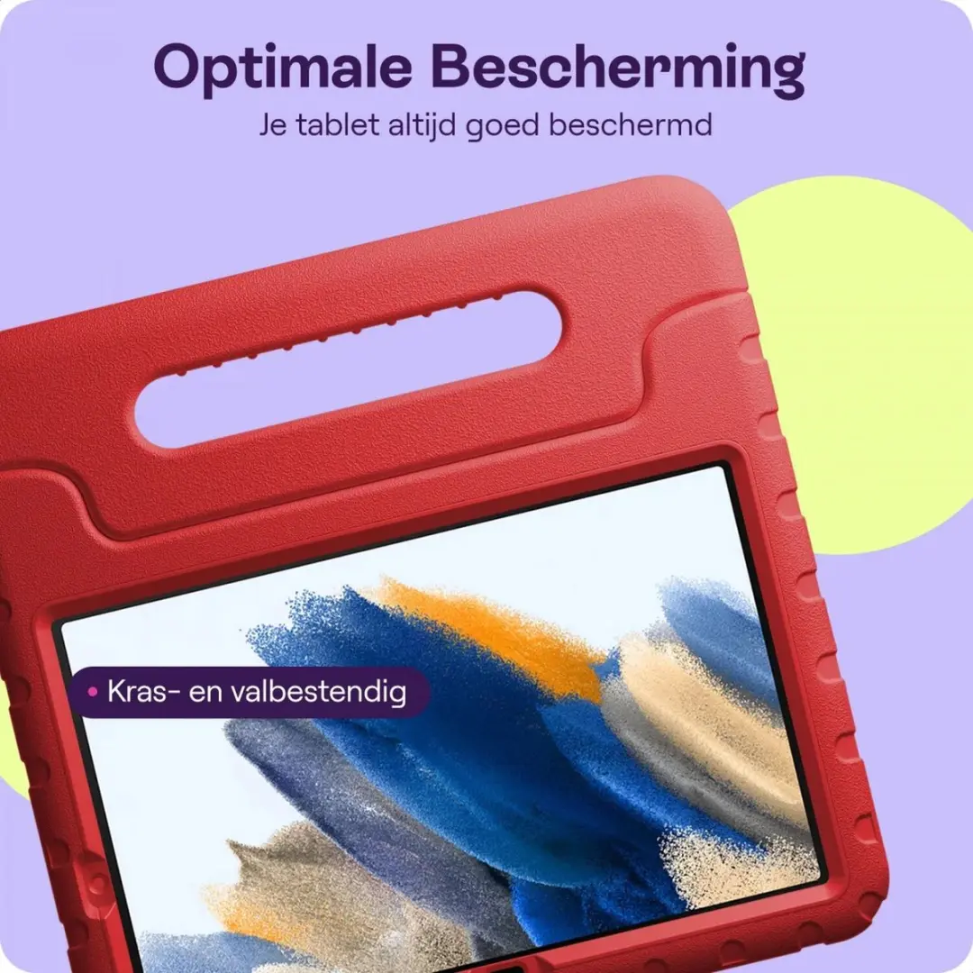 HappyCase Kinder Tablethoes Samsung Tab A8 2021 - Rood
