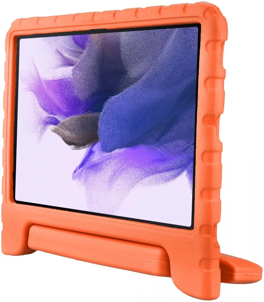 HappyCase Kinder Tablethoes Samsung Galaxy Tab S7 FE/S7+ - 12.4" - Oranje