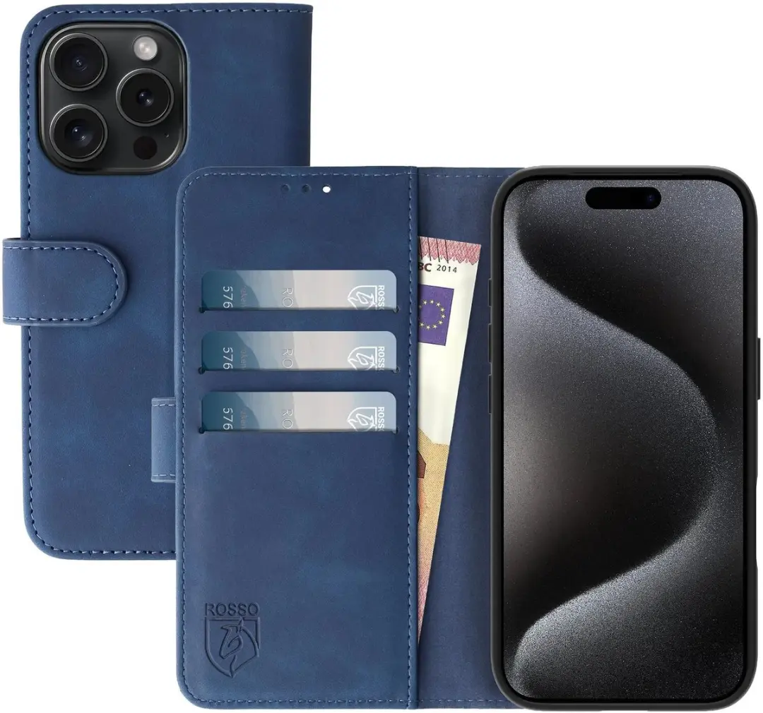 Rosso Element Book Case Wallet iPhone 15 Pro
