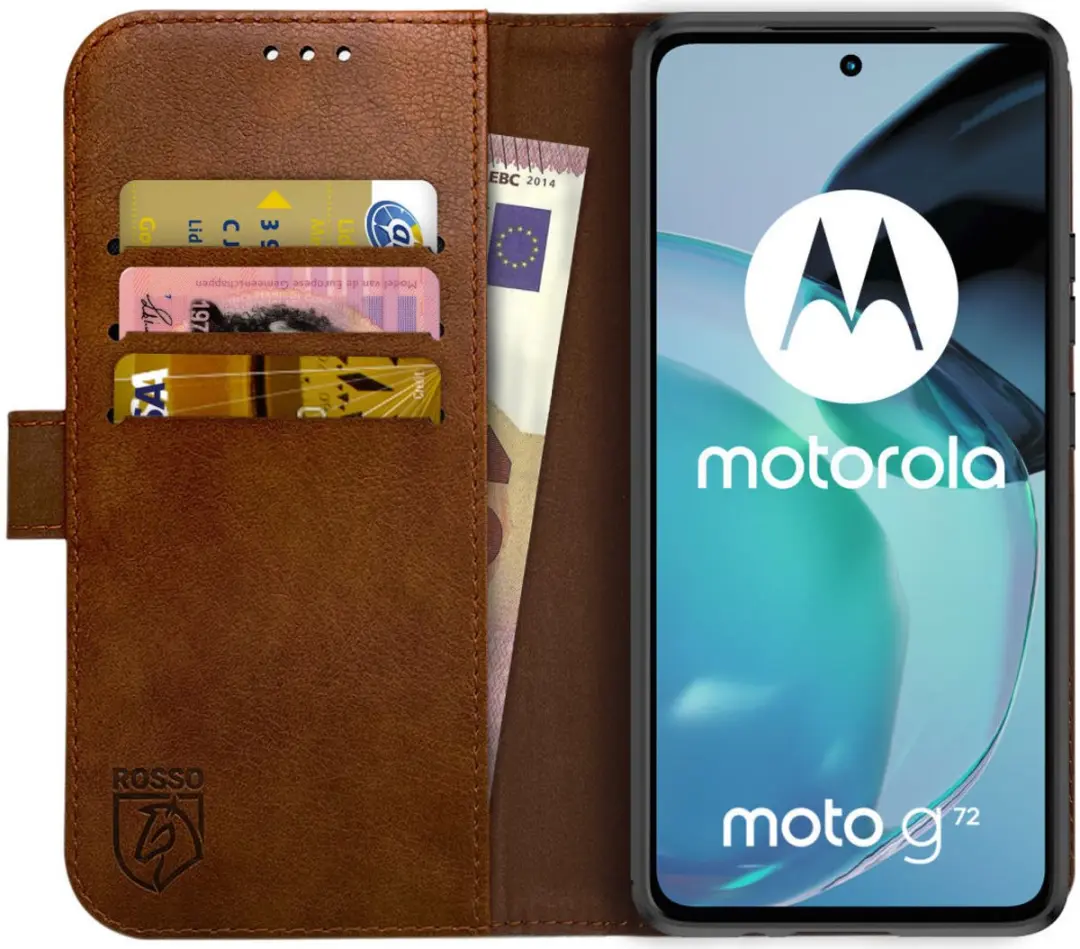 Rosso Element Book Case Wallet Moto G72