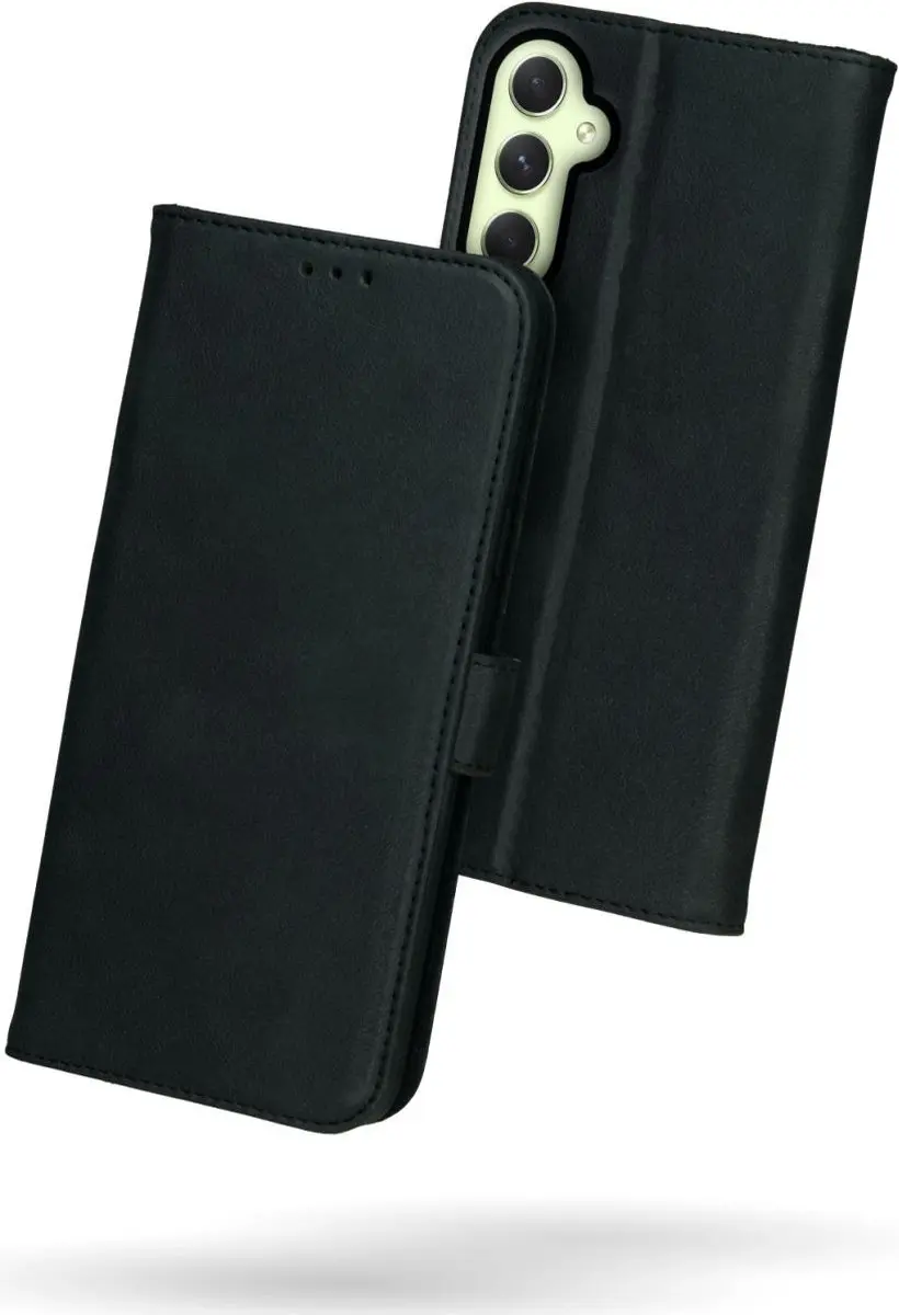 Rosso Deluxe Book Case A34 - 3 Pasjes - Zwart