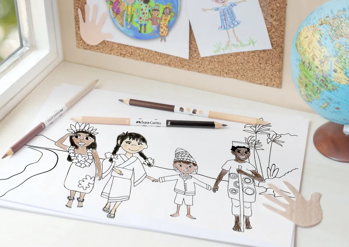 Faber-Castell Children of the World Potloden 15 Stuks - Driekantig