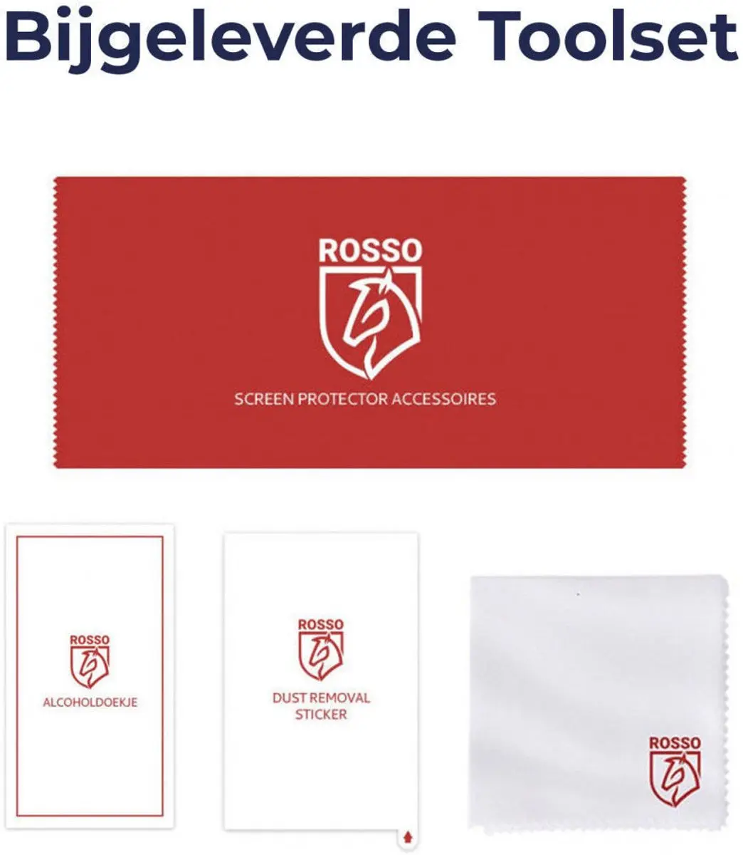 Rosso 9H Tempered Glass Screen Protector Xiaomi Redmi Note 12 Pro+ - 1 Stuk