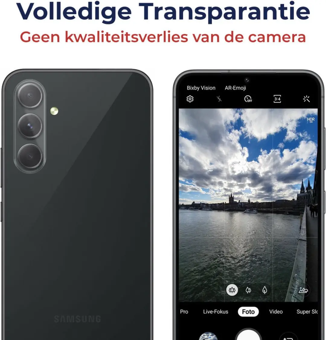 Rosso Camera Lens Protector Samsung Galaxy A54 - Glas - Transparant - afbeelding 6 van 6