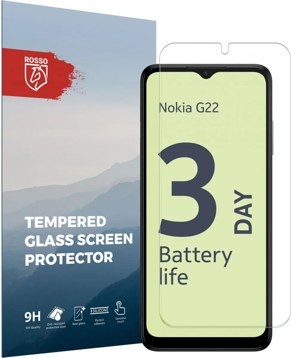Rosso 9H Tempered Glass Screen Protector Nokia G22