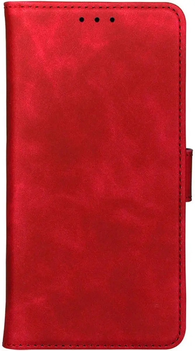Rosso Element Book Case Wallet iPhone 15 - 3 Pasjes - Rood