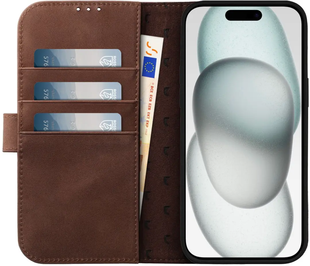 Rosso Elite 173735 Hoesje iPhone 15 Plus - Bruin
