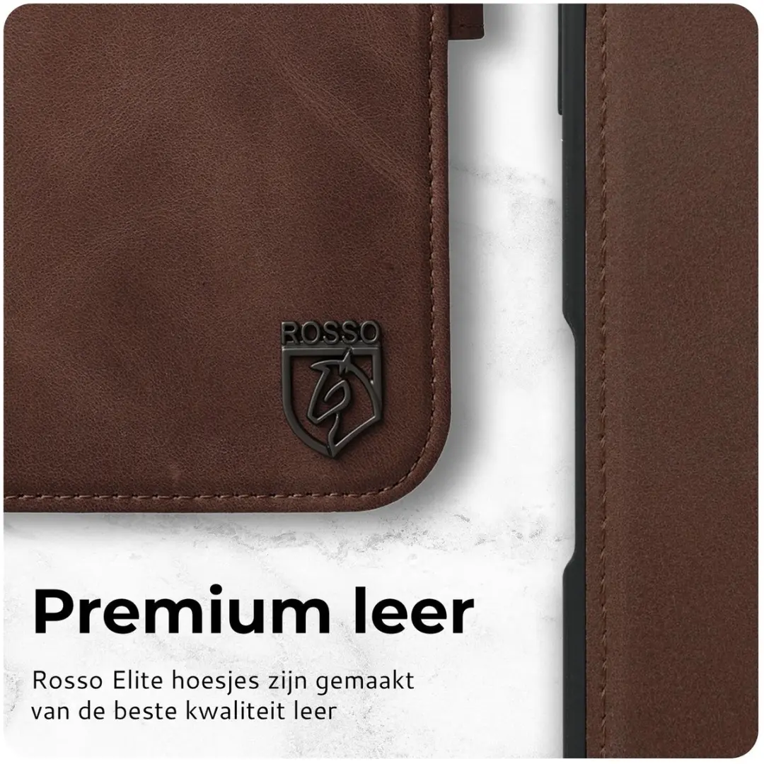 Rosso Elite 173744 Hoesje iPhone 15 Pro - Bruin - MagSafe