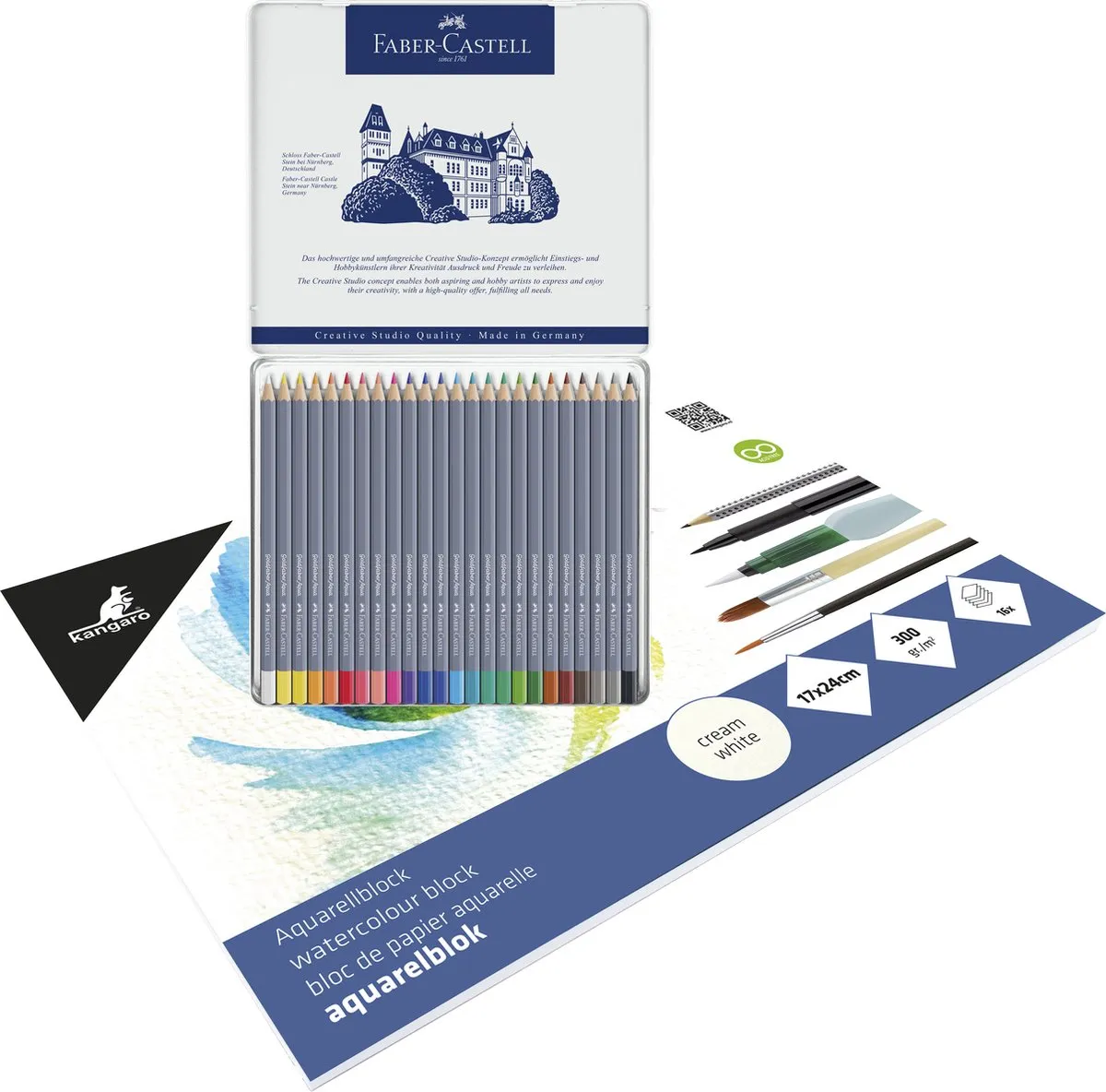 Faber-Castell Goldfaber Aquarelpotloden 24 Stuks