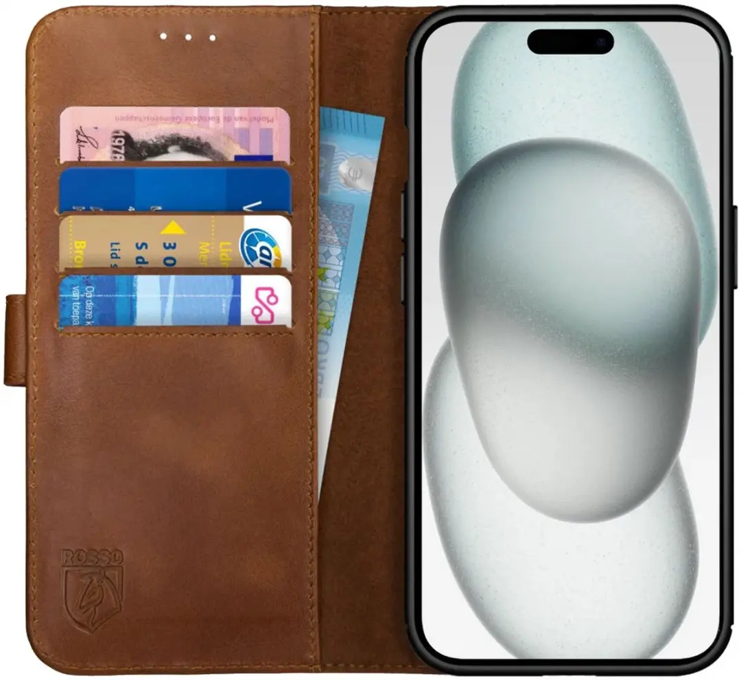 Rosso Deluxe Book Case iPhone 15 Plus