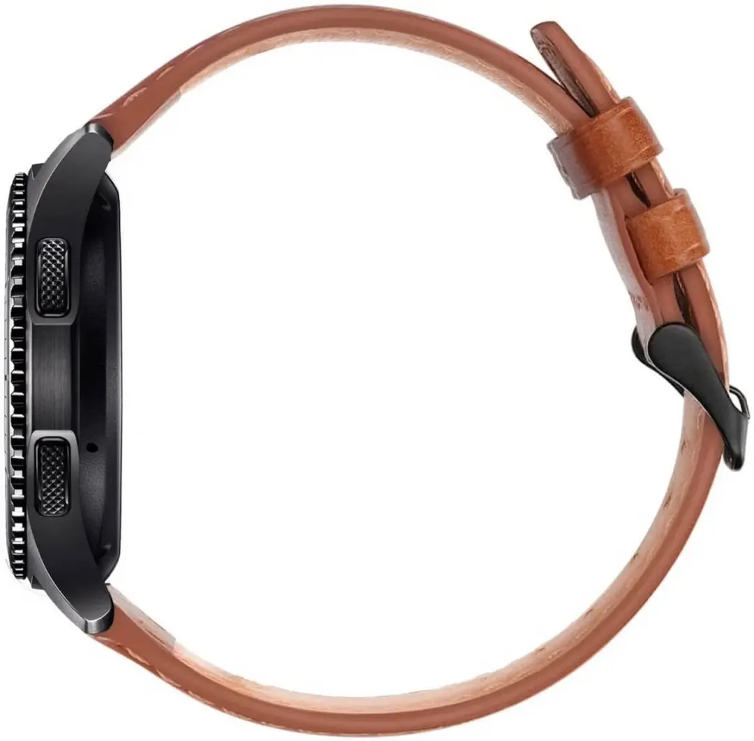 Rosso Deluxe Horlogeband 18mm - Echt Leer Bruin - afbeelding 6 van 6