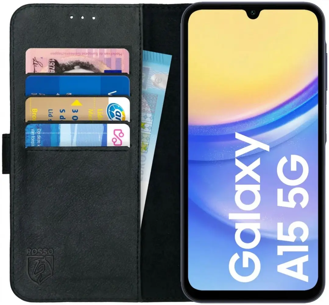 Rosso Deluxe Book Case Samsung Galaxy A15