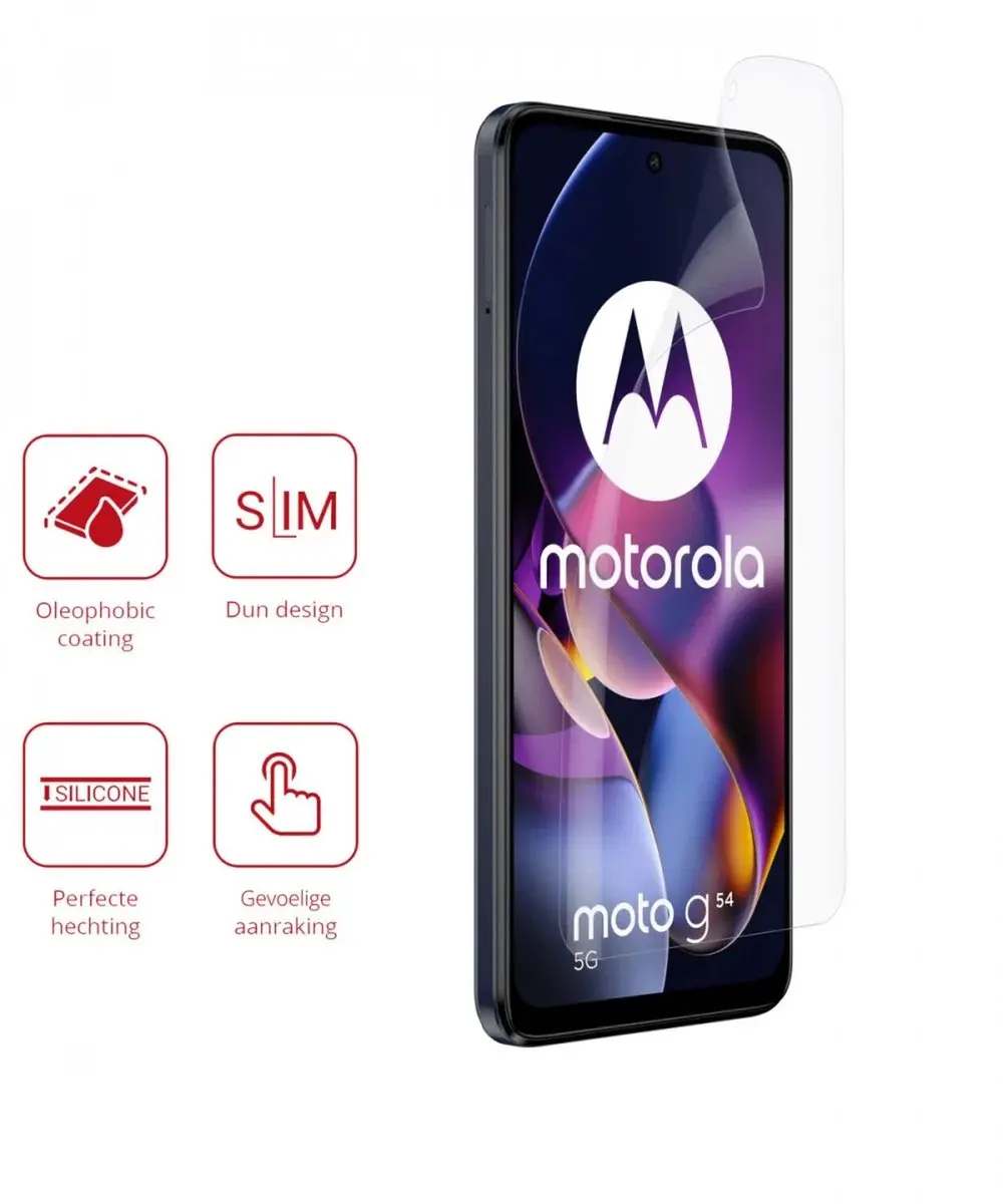 Rosso Screen Protector Ultra Clear - Motorola Moto G54 - 2 Stuks