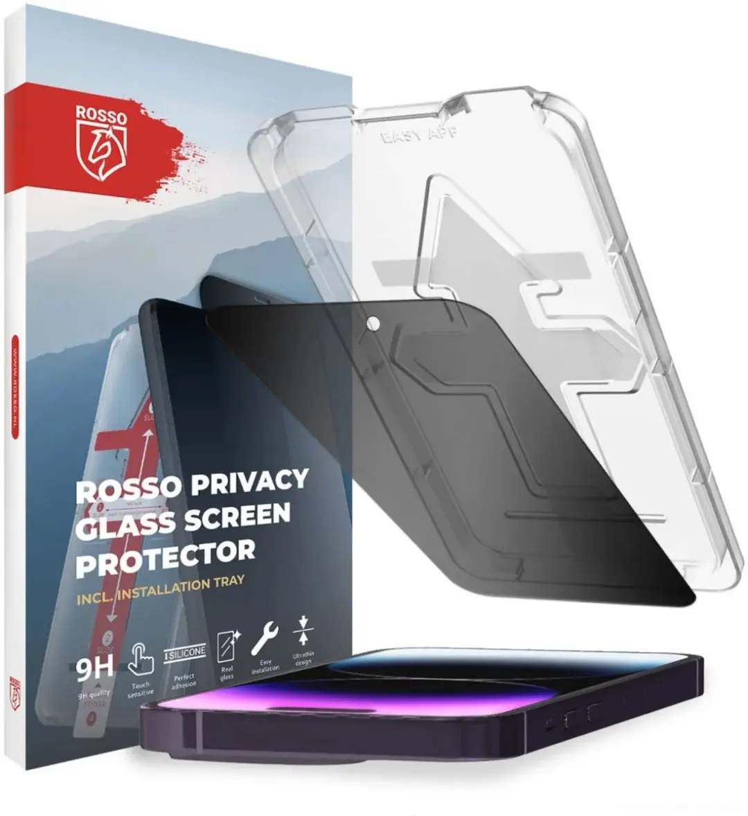 Rosso Privacy Screen Protector iPhone 15 Pro