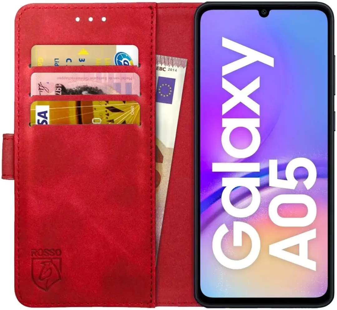 Rosso Element Book Case Wallet Hoesje Geschikt voor Samsung Galaxy A05