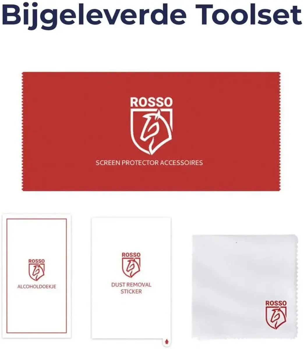 Rosso 177638 Tempered Glass - Samsung Galaxy Tab S9/S9 FE - 9H - Transparant