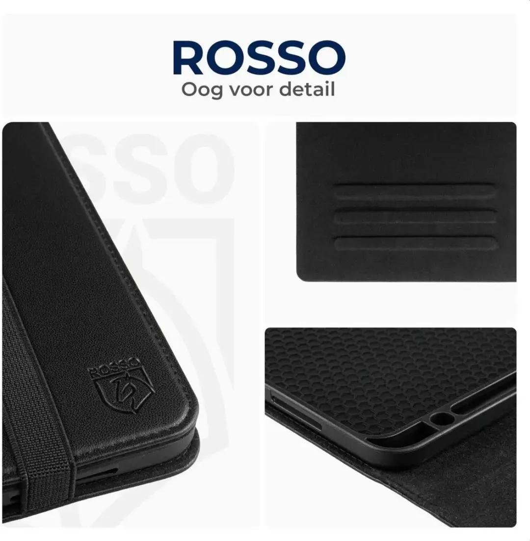 Rosso Element 181745 Tablethoes - Samsung Galaxy Tab S9 FE Plus - Zwart