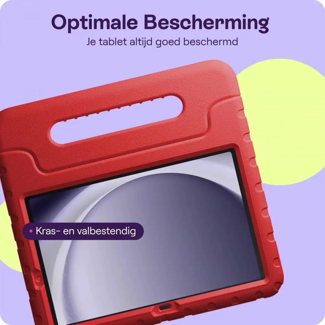 HappyCase Kinder Tablethoes Samsung Galaxy Tab A11/A9 Plus - Rood - afbeelding 6 van 6