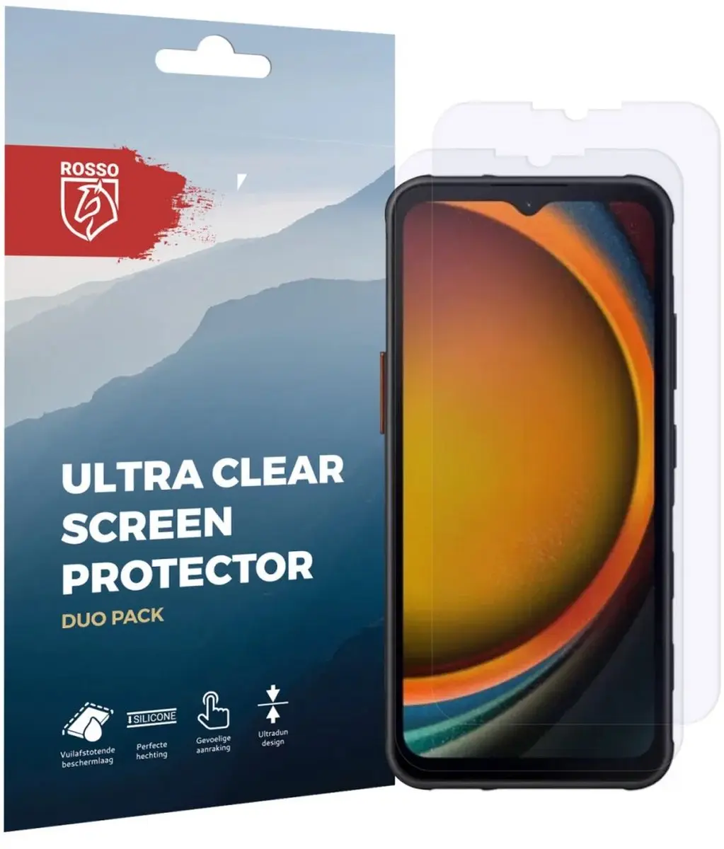 Rosso Screen Protector Ultra Clear voor Samsung Galaxy Xcover 7 - 2 Stuks