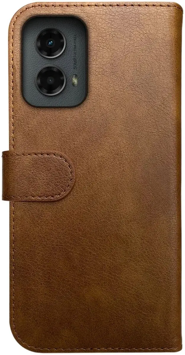 Rosso Element Wallet Book Case Moto G 5G 2023 - 3 Pasjes - Bruin