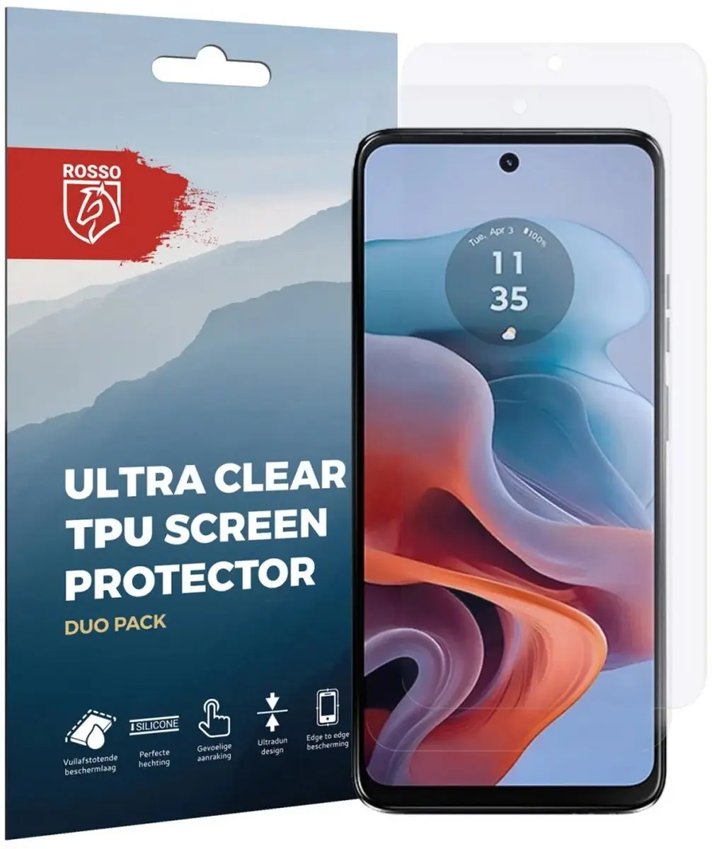 Rosso Screen Protector Motorola Moto G34 - 2 Stuks