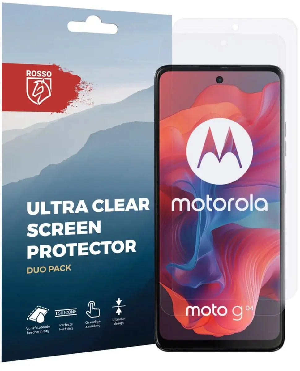 Rosso Screen Protector Motorola Moto G04 - 2 Stuks