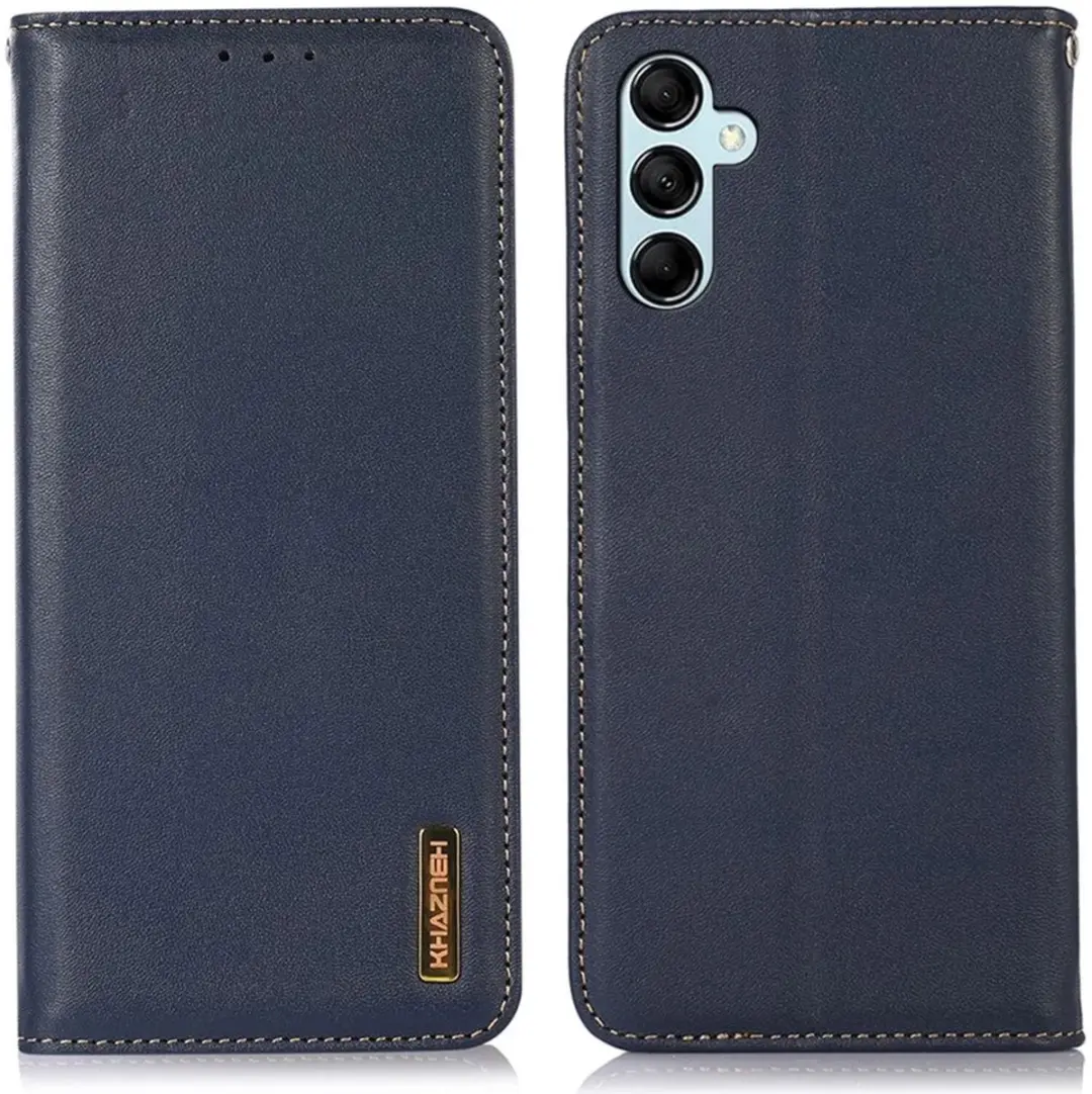 Khazneh Hoesje Book Case RFID Samsung Galaxy A55 - Blauw
