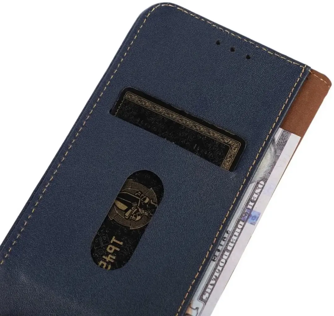 Khazneh Hoesje Book Case RFID Samsung Galaxy A55 - Blauw