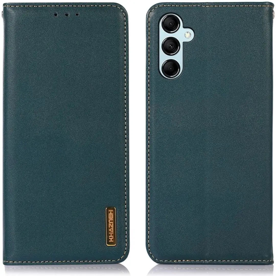 Khazneh Hoesje RFID Book Case Groen - Samsung Galaxy A35