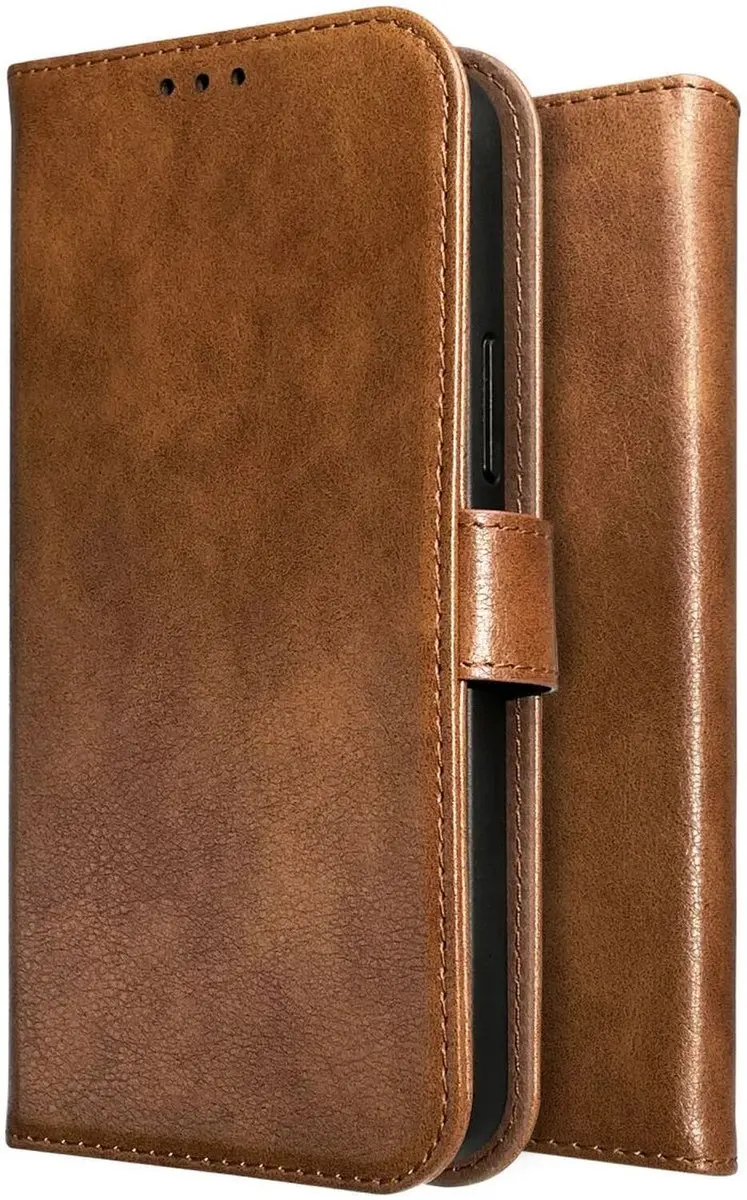 Rosso Element 193673 iPhone 16 Pro Hoesje - 2-in-1 Portemonnee Bruin