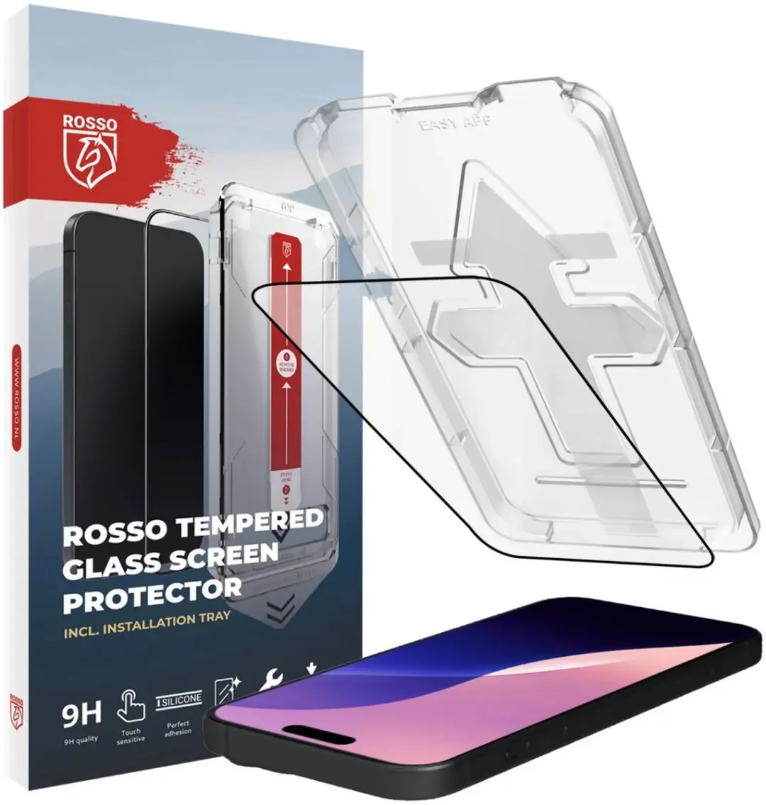 Rosso Screenprotector iPhone 16 Pro 9H