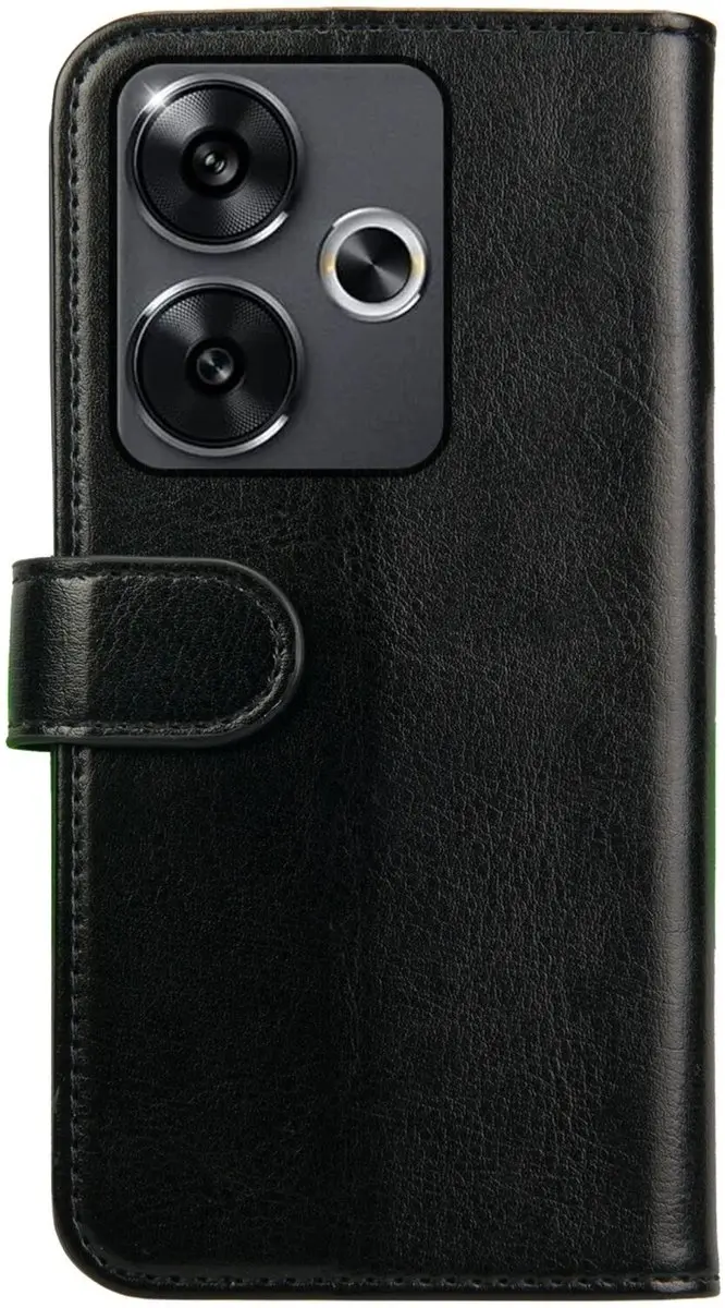 Rosso Element 196739 Wallet Book Case Xiaomi Poco F6 - 3 Pasjes - Zwart